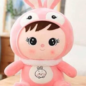 Strawberry Bunny Plush Toy with Removable Cover