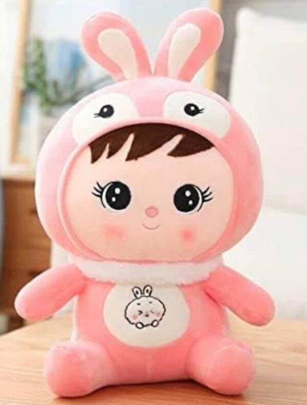 Strawberry Bunny Plush Toy with Removable Cover