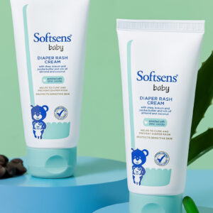 Softsens Baby Natural Diaper Rash Cream Enriched With Aloe Vera Juice and Shea Butter Pack of 4 - 50 g