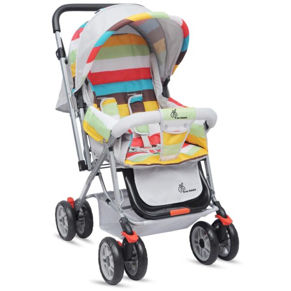 R for Rabbit Lollipop Lite Baby Stroller for 0 to 3 Years Pram (Rainbow)