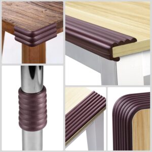 Veltiro 2-Meter, Table Protection Strip Protector, Extra Soft Foam Edge Safety Strip for Baby & Kids, Baby Proofing Corner Guards & Safety Bumper Edge for Table, Desk. (Brown)